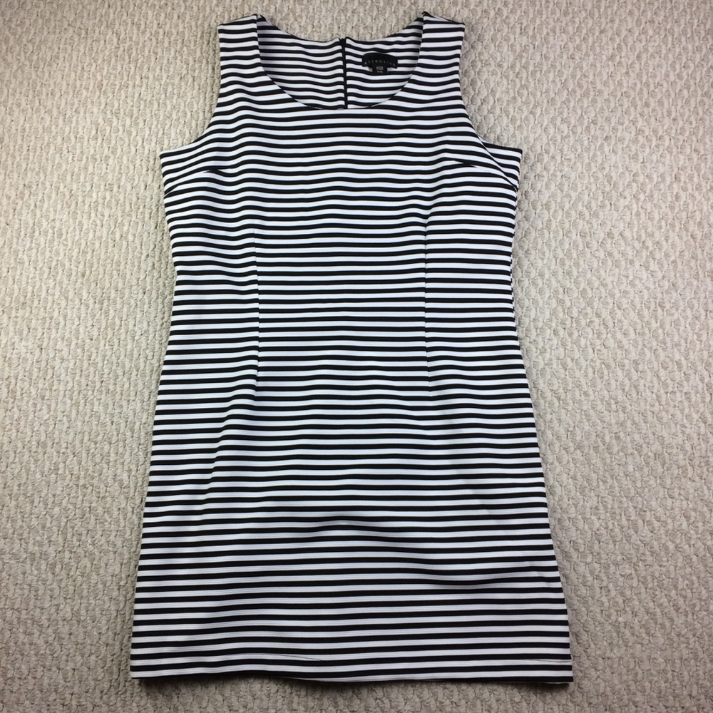 NWOT Black & White stripe sleeveless dress